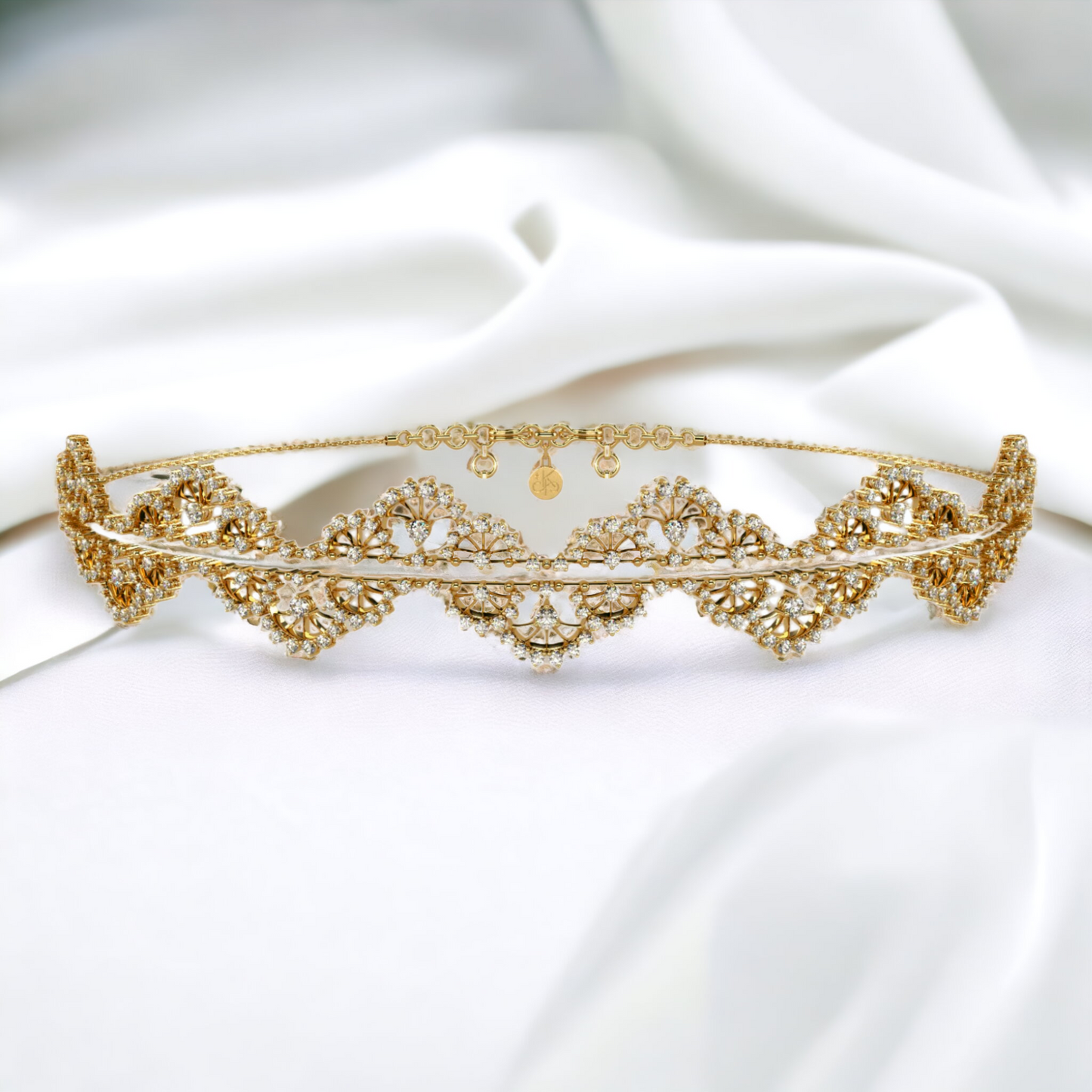 Ethereal Lace Choker Necklace + Headband