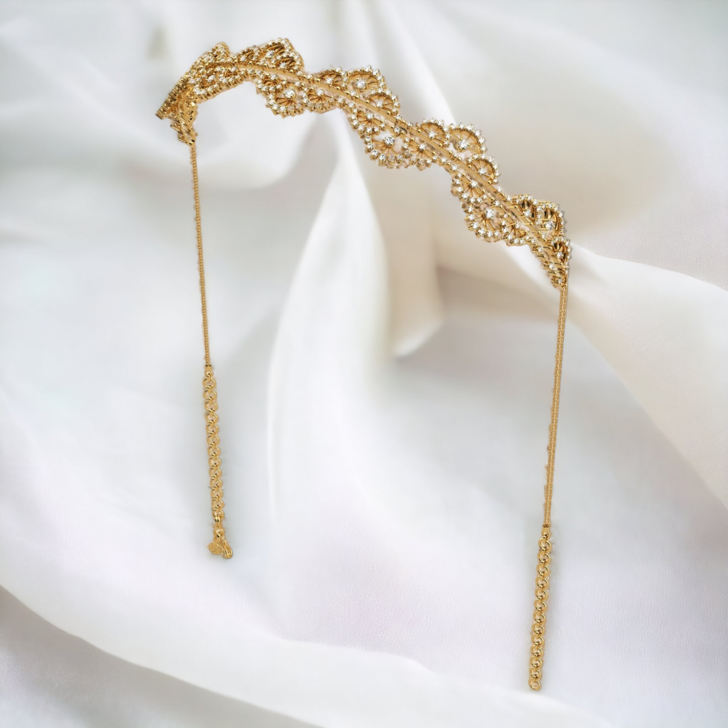 Ethereal Lace Choker Necklace + Headband