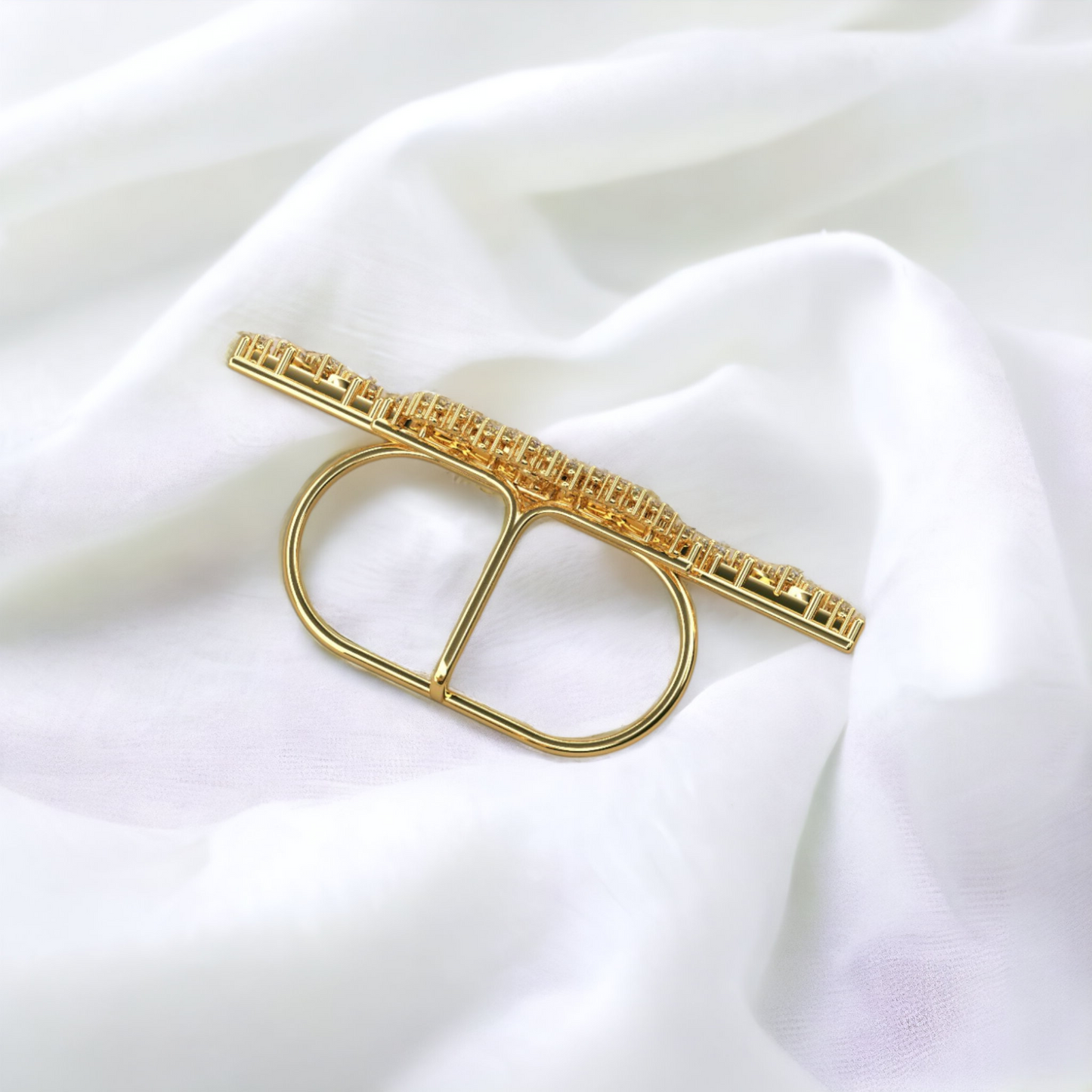 Ethereal Lace Two Finger Ring
