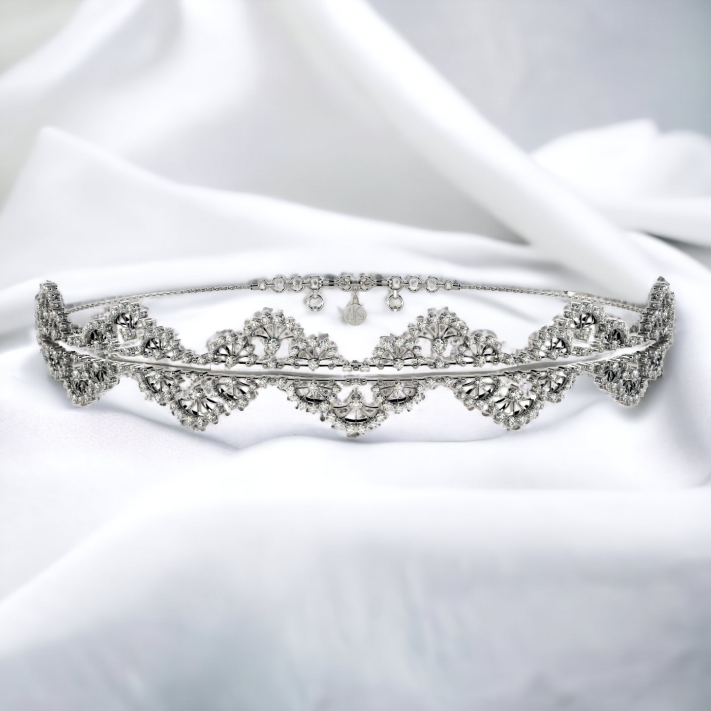 Ethereal Lace Choker Necklace + Headband