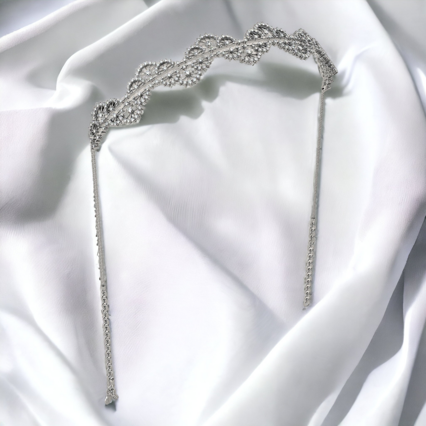 Ethereal Lace Choker Necklace + Headband