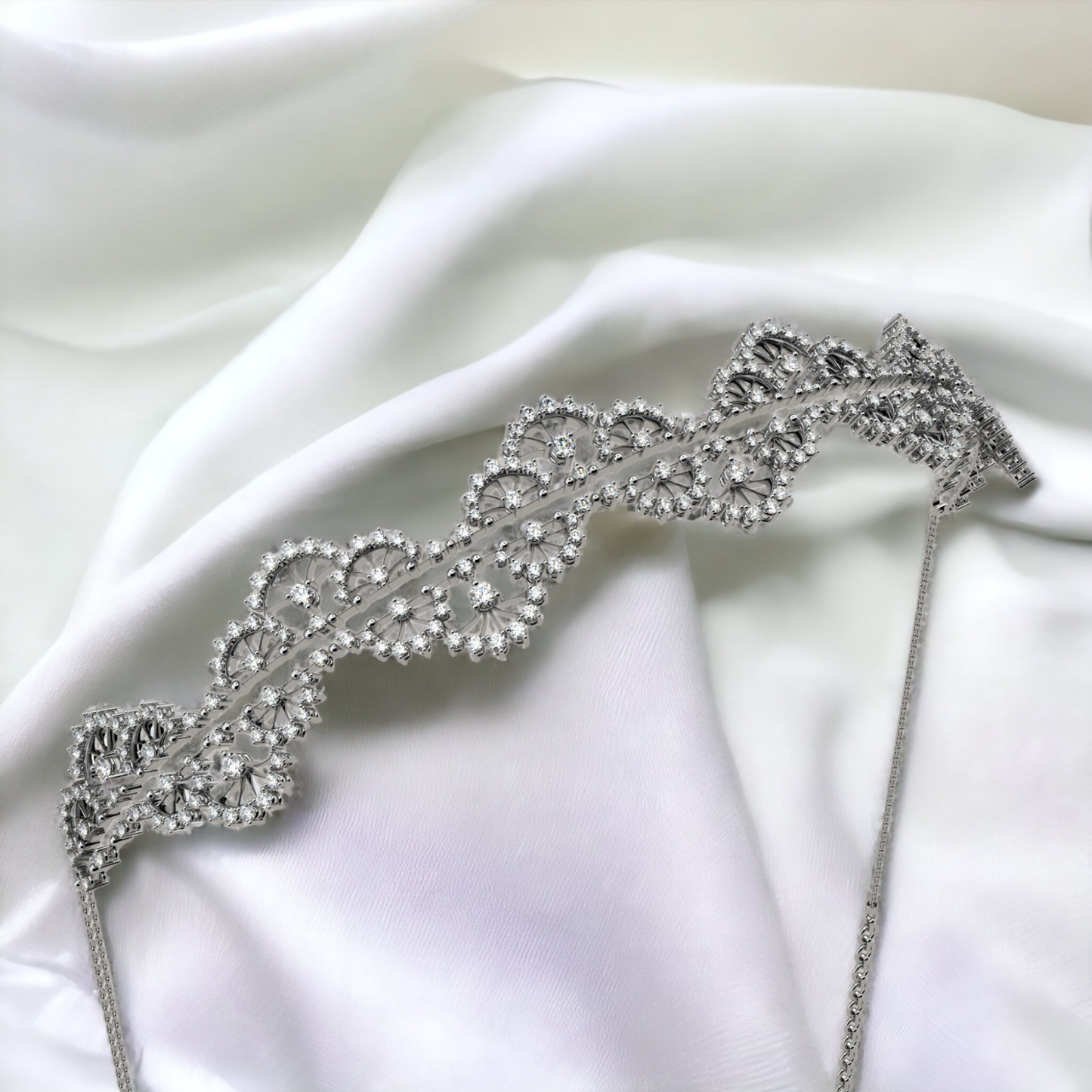 Ethereal Lace Choker Necklace + Headband
