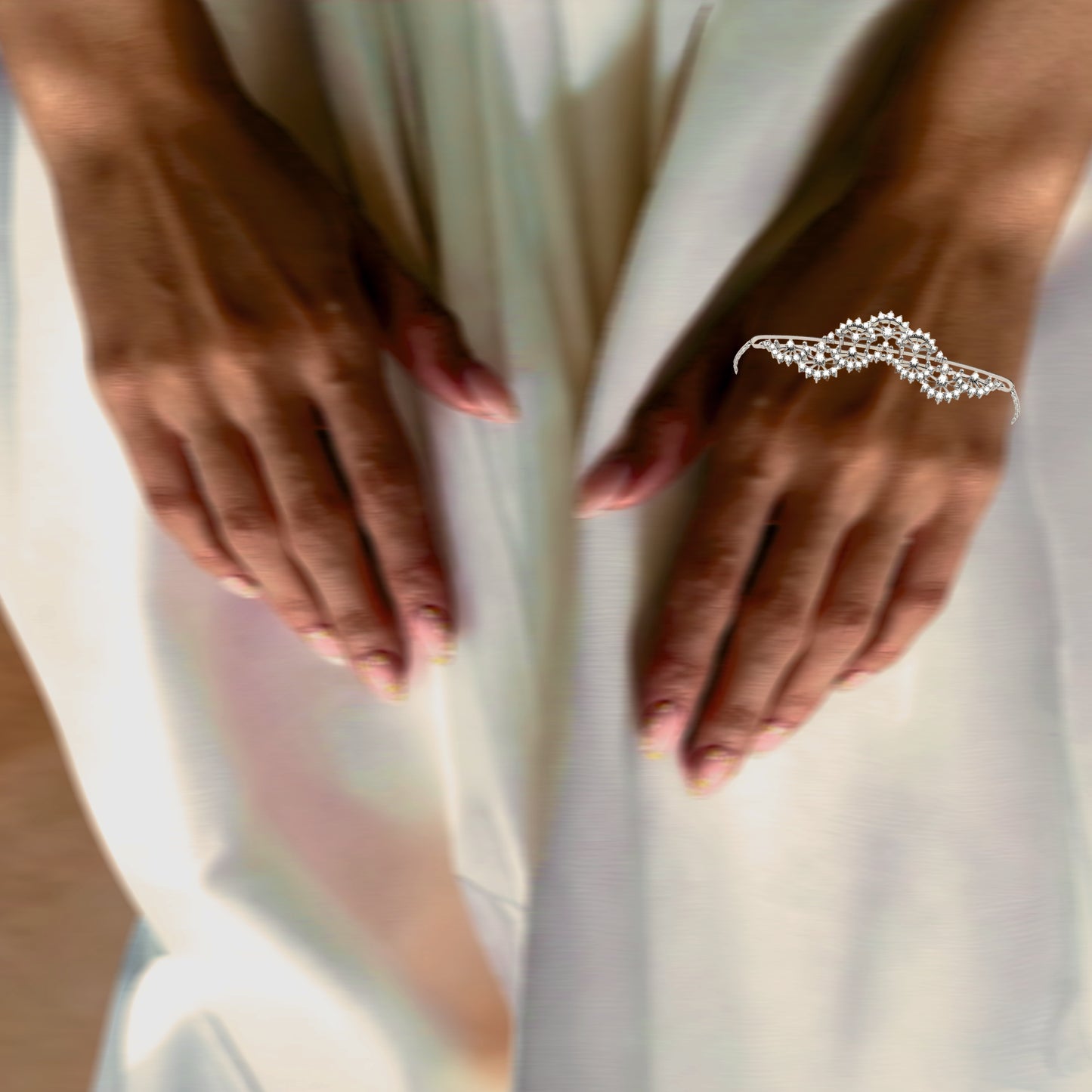 Ethereal Lace Palm Cuff + Bracelet