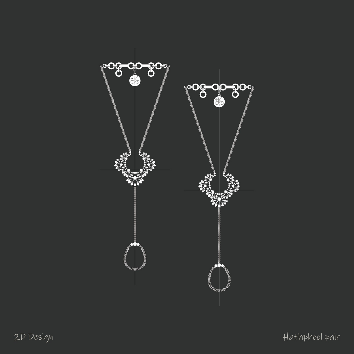 Ethereal Lace Scallop Hathphool pair