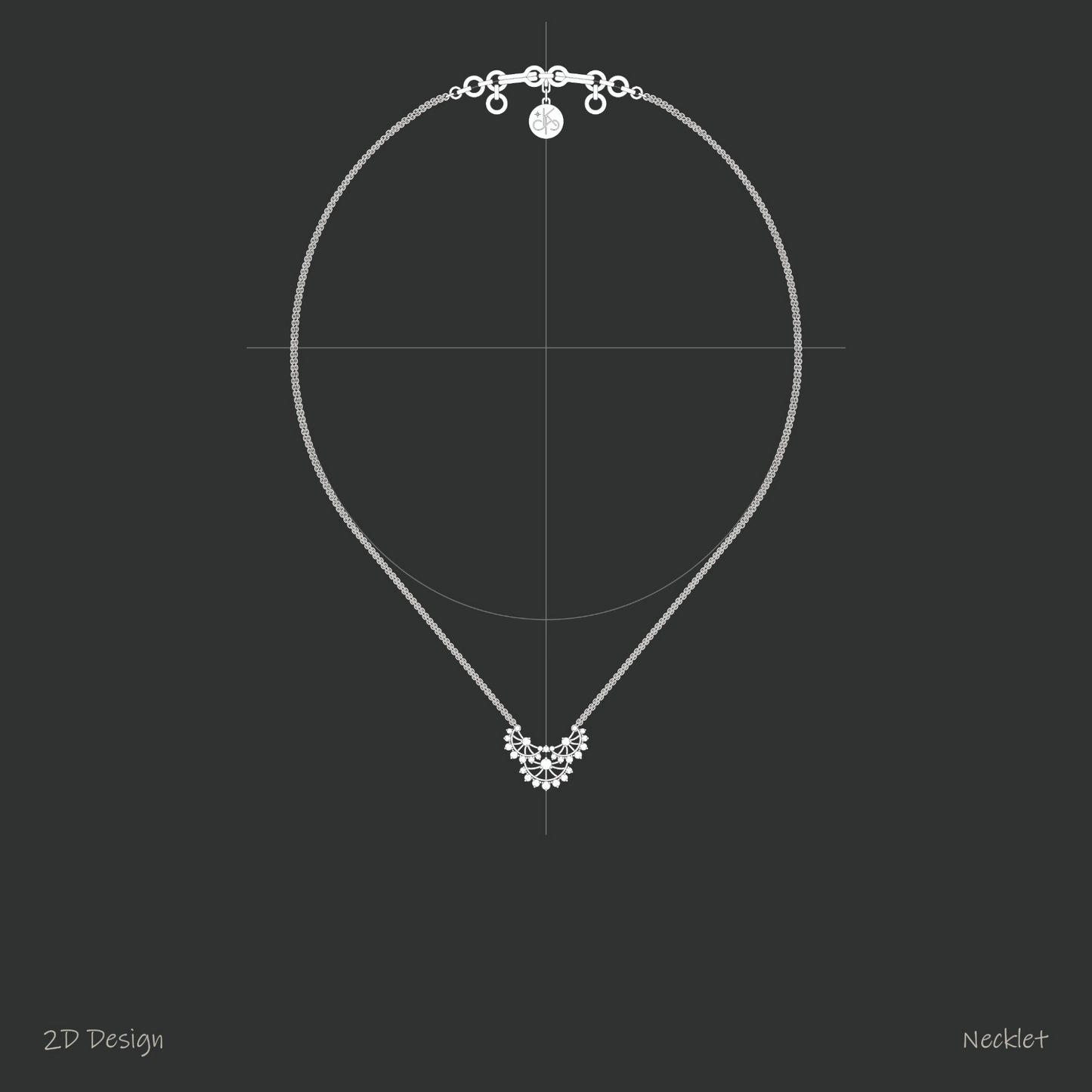 Ethereal Lace Mini Scallop Necklet