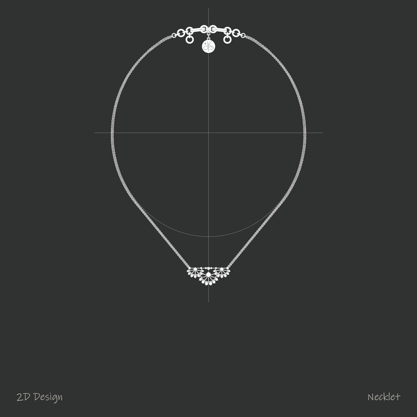 Ethereal Lace Mini Horizontal Necklet