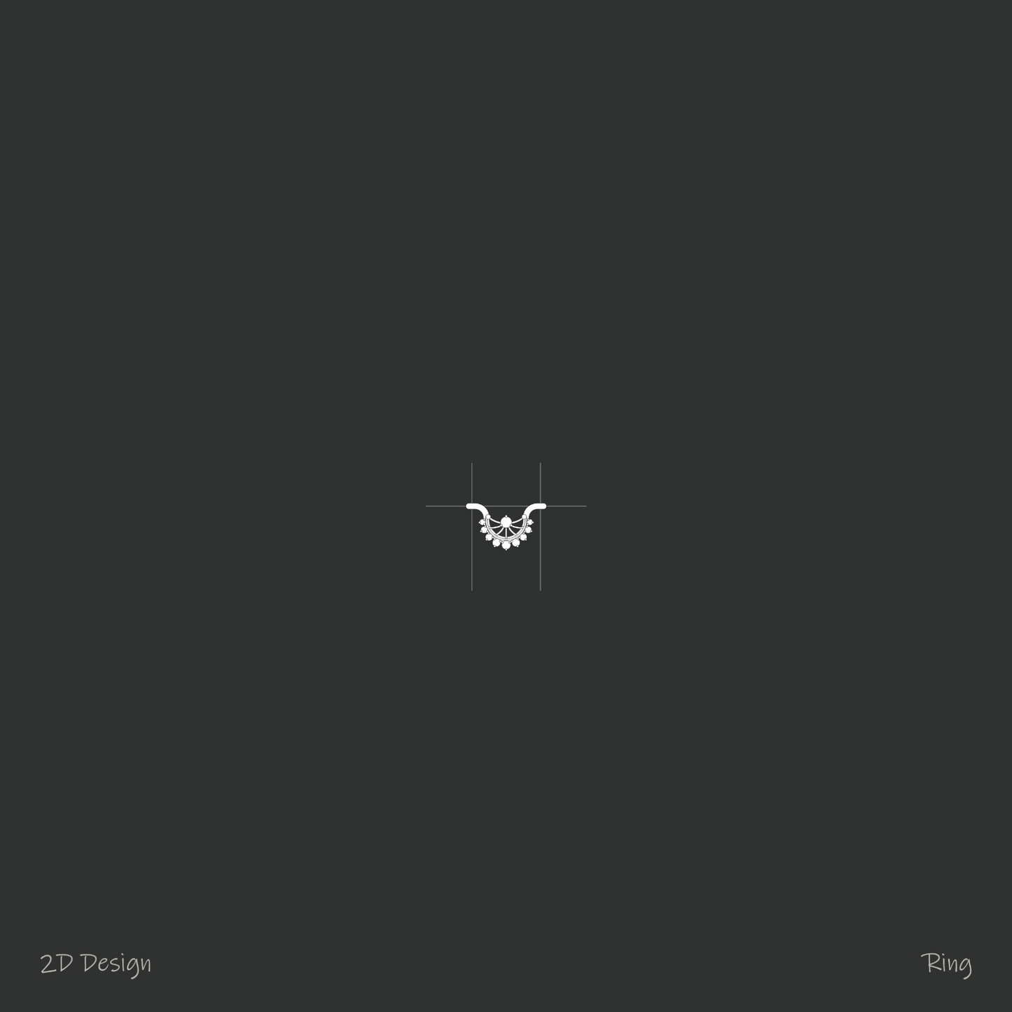 Ethereal Lace Mini Scallop Ring