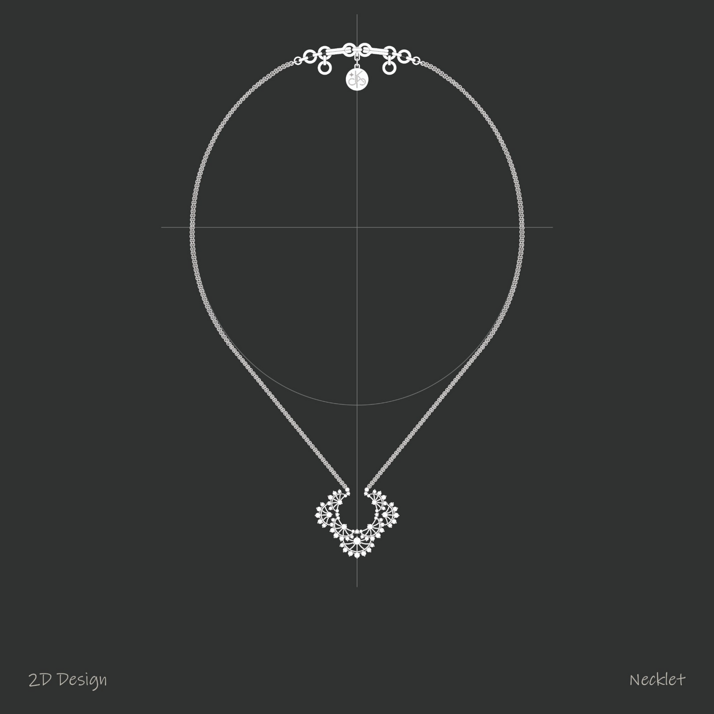 Ethereal Lace Scallop Necklet