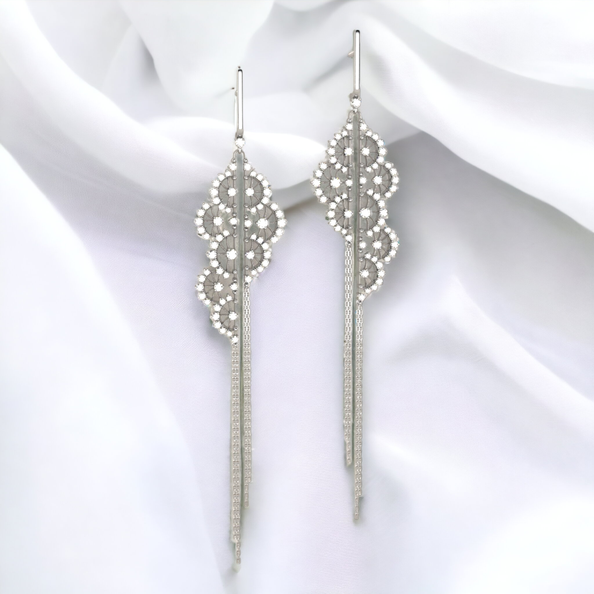 Amazon.com: Crystal Star Earrings - Iridescent - by A-Ha Accessories:  Clothing, Shoes & Jewelry